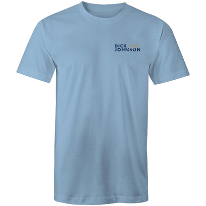 Dick Johnson Signature Logo (Blue) - T-Shirt