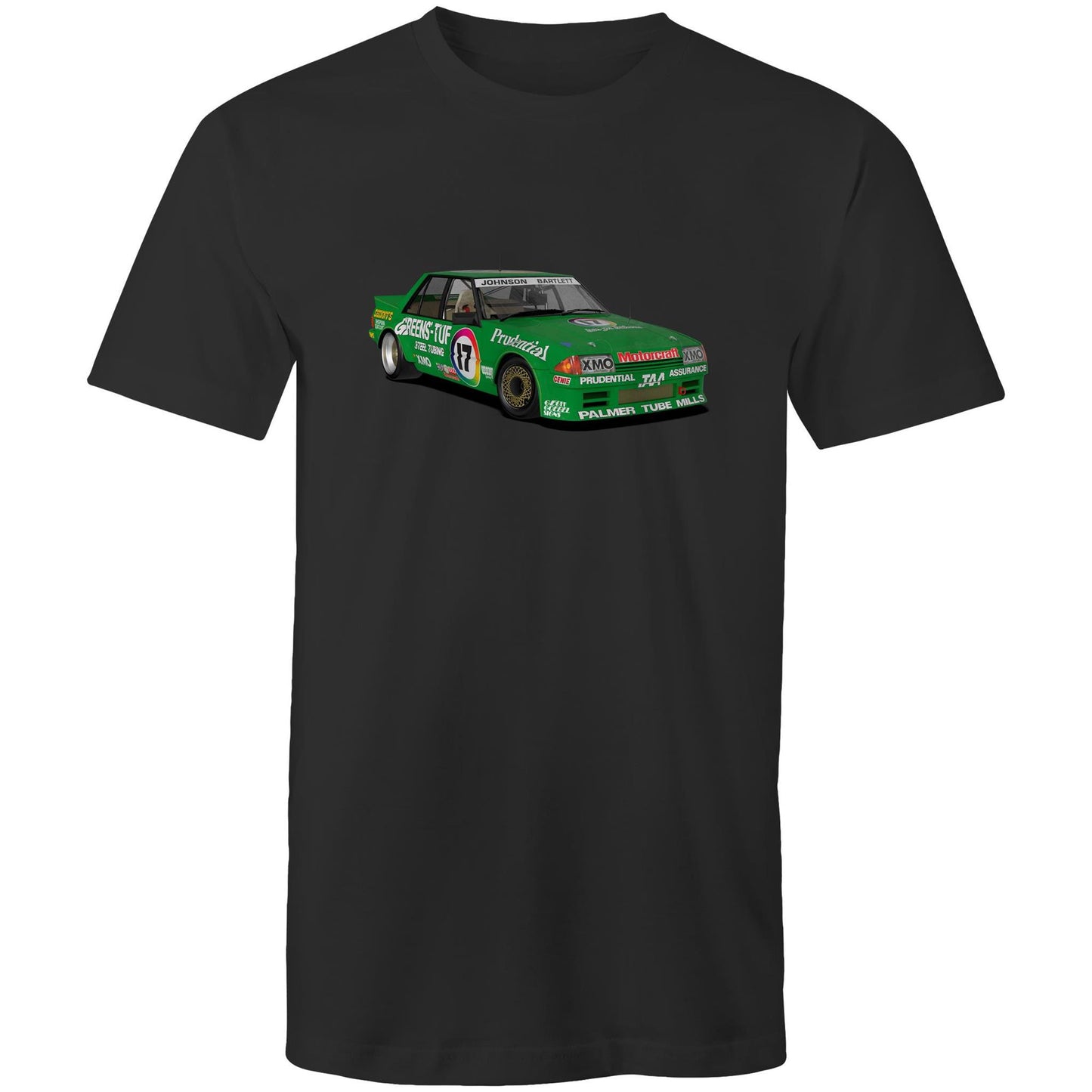 1983 Bathurst 1000 Greens'-Tuf Ford Falcon XE Front View Tee