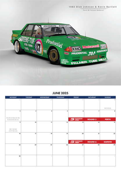 2025 Iconic Cars Calendar