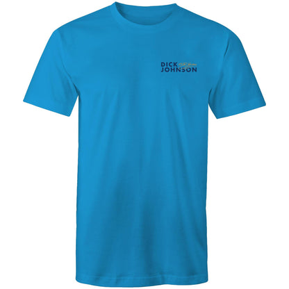 Dick Johnson Signature Logo (Blue) - T-Shirt